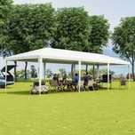 Tenda 9x3m de jardim, com paredes laterais nunca usada.