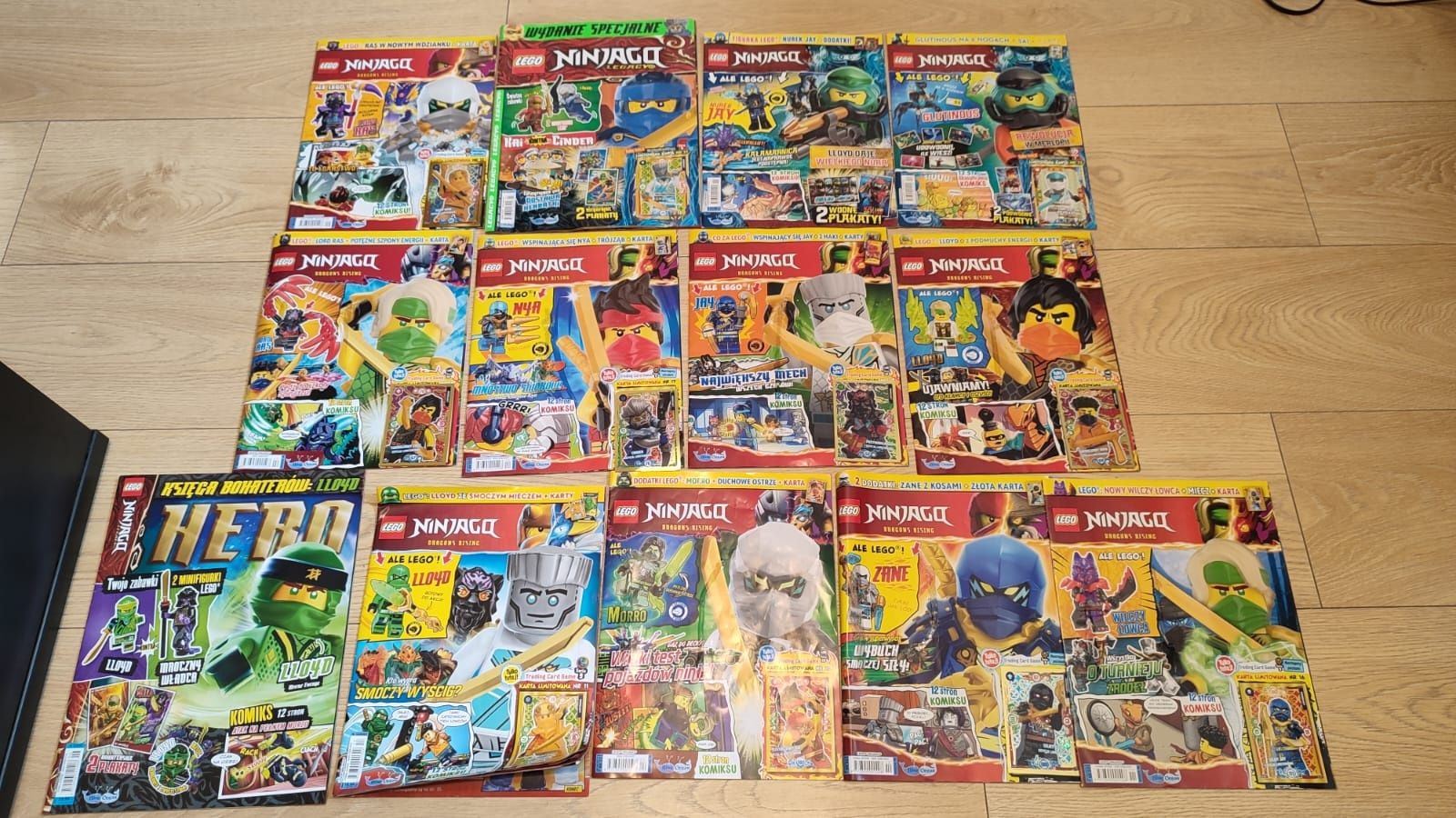 Magazyny LEGO Ninjago z różnych okresów (bez minifigurek)