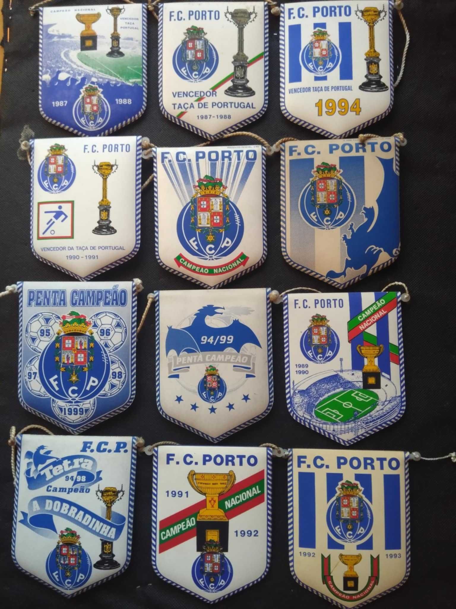 Galhardetes do FC Porto Campeão e Taça de Portugal Vários Anos.