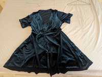 Бархатное изумрудное платье, сукня  50-52 размер