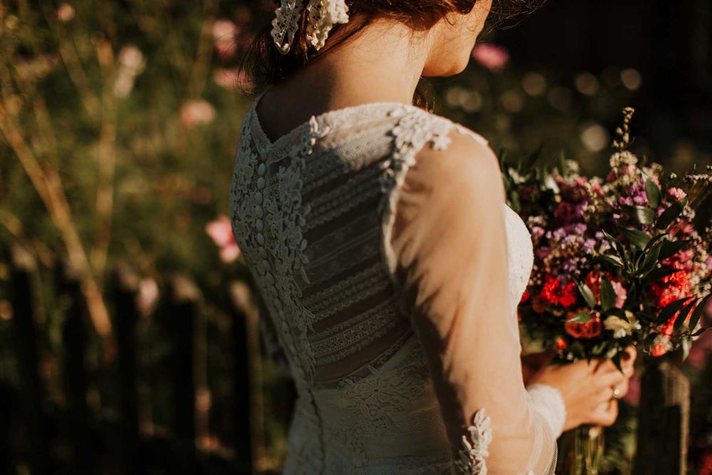 Sukienka ślubna Lilian West S ivory ślub J Alexander S/M boho 36 38