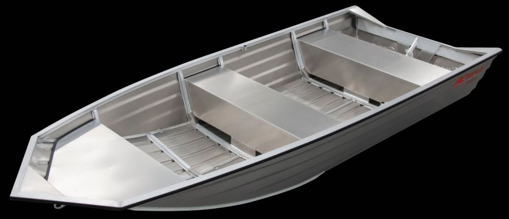 Aluminiowa łódka wędkarska Kimple J 4217 idealna na rzeki i płycizny.