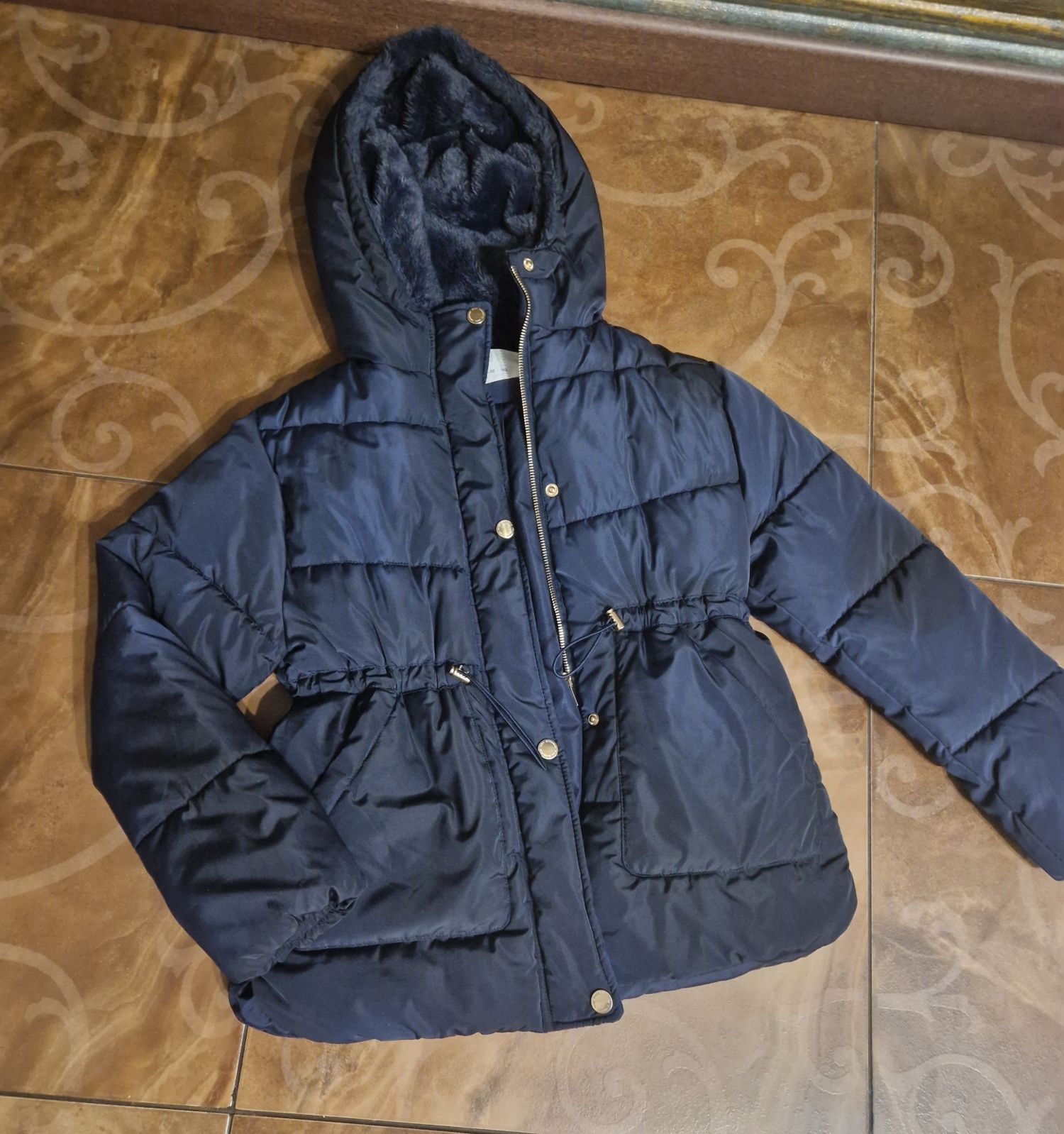 Zara детская зимняя куртка р. 152