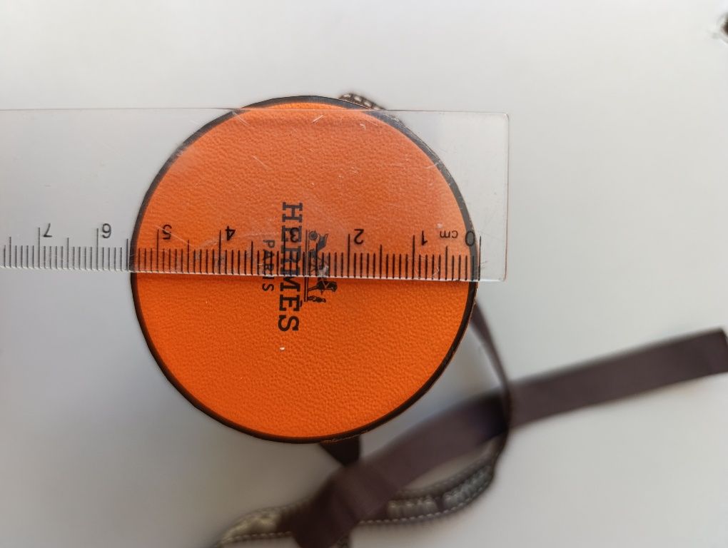 Подарункова коробка HERMES Twilly Orange з коричневою стрічкою