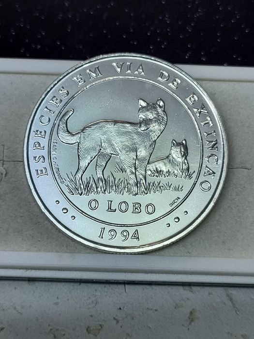 Moeda 1000$00 Lobo 1994 Prata