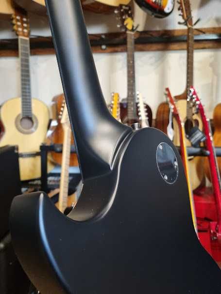 Satin Black Series Ambra Les Paul gitara elektryczna