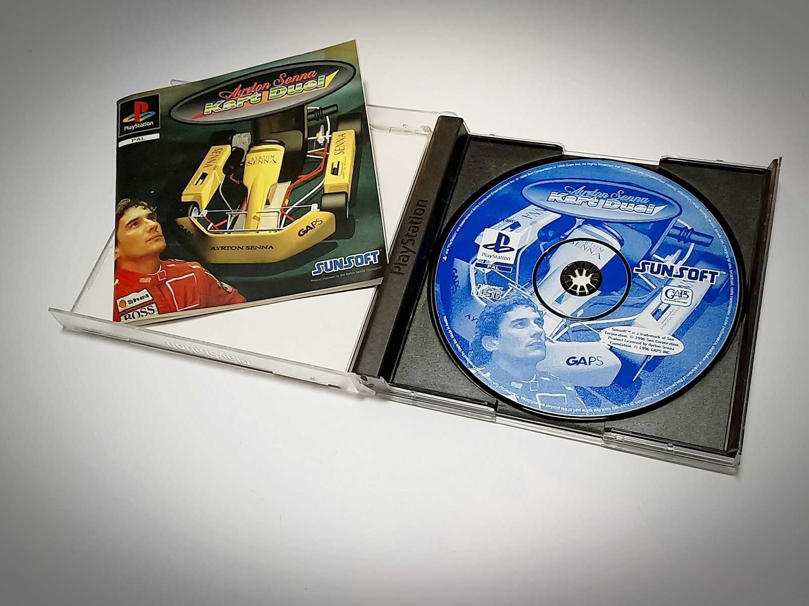 Ayrton Senna KART DUEL PSX PS2 PAL Playstation Komplet
