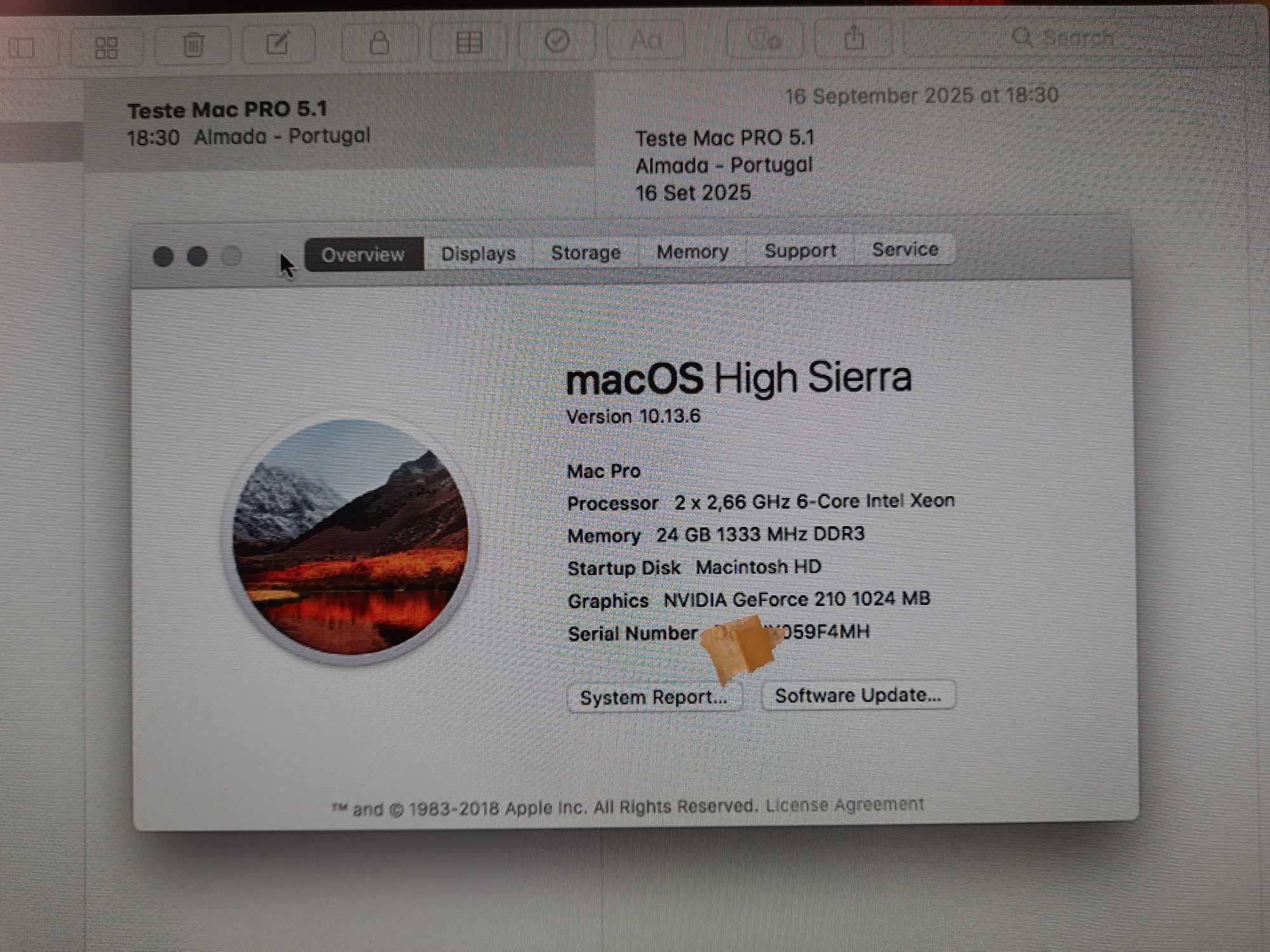Workstation Apple Mac Pro 5.1 - Dual Hexacore com upgrades