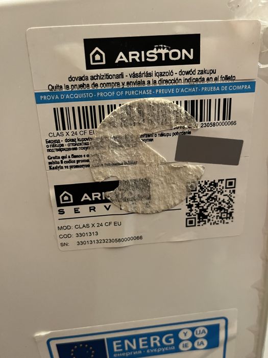 Piec gazowy, kocioł Ariston class x 24 cf eu dwufunkcyjny