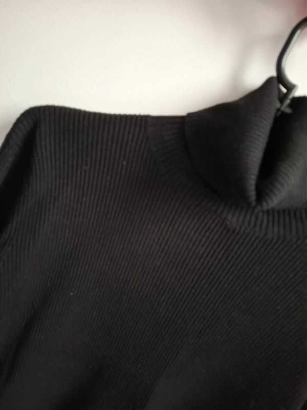 Sweter golf damski czarny prążkowany Dorothy Perkins 48