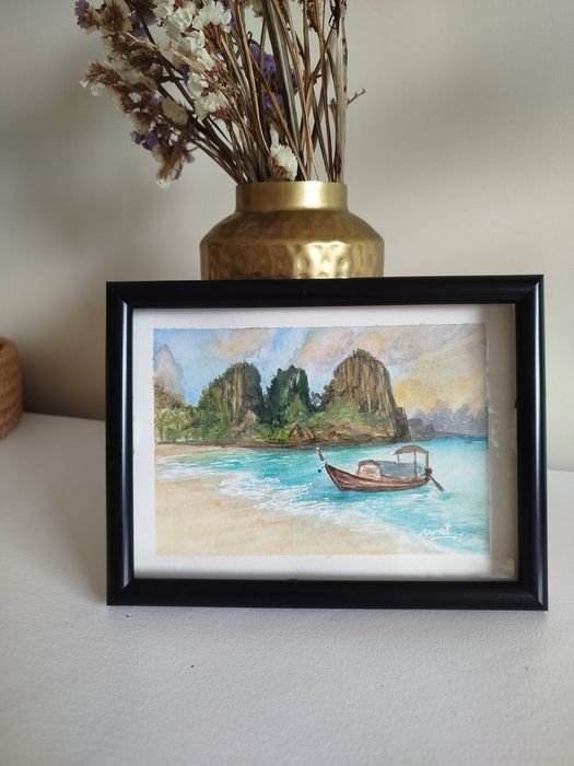 Aguarela original Tailândia