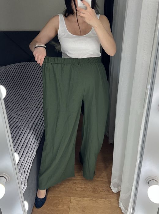 4хл штани брюки палаццо широкі на резинці батал великий розмір 54 56