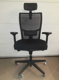 Krzesło ergonomiczne fotel biurowy wygodny regulacja wszystkiego
