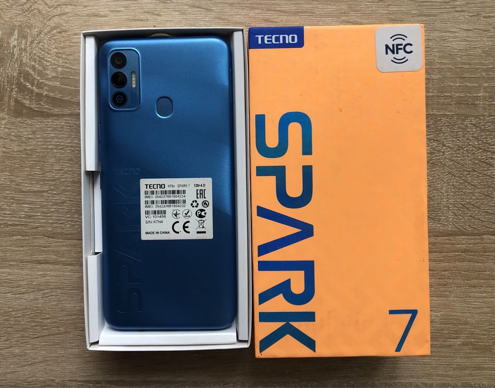 Смартфон Tecno Spark 7 NFC 4/128gb