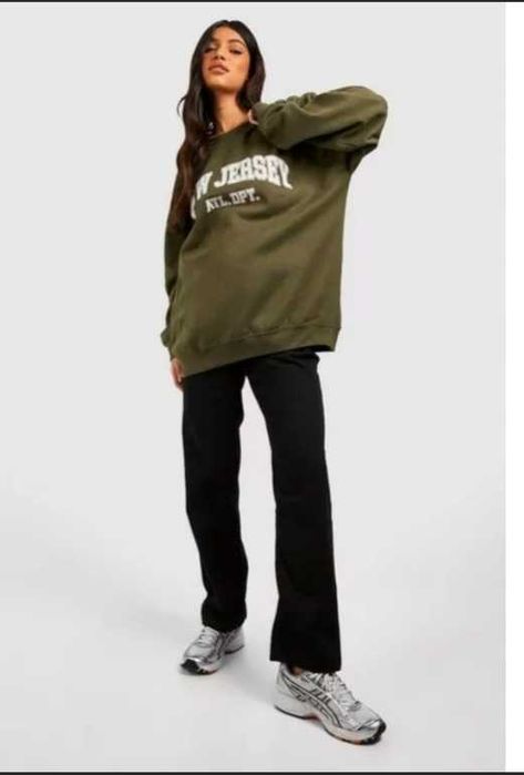 Jeansy ciążowe proste  BooHooo S czarne