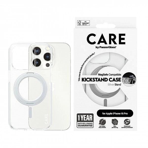 Etui CARE by PanzerGlass Kickstand Case MagSafe na iPhone 15 Pro - sre