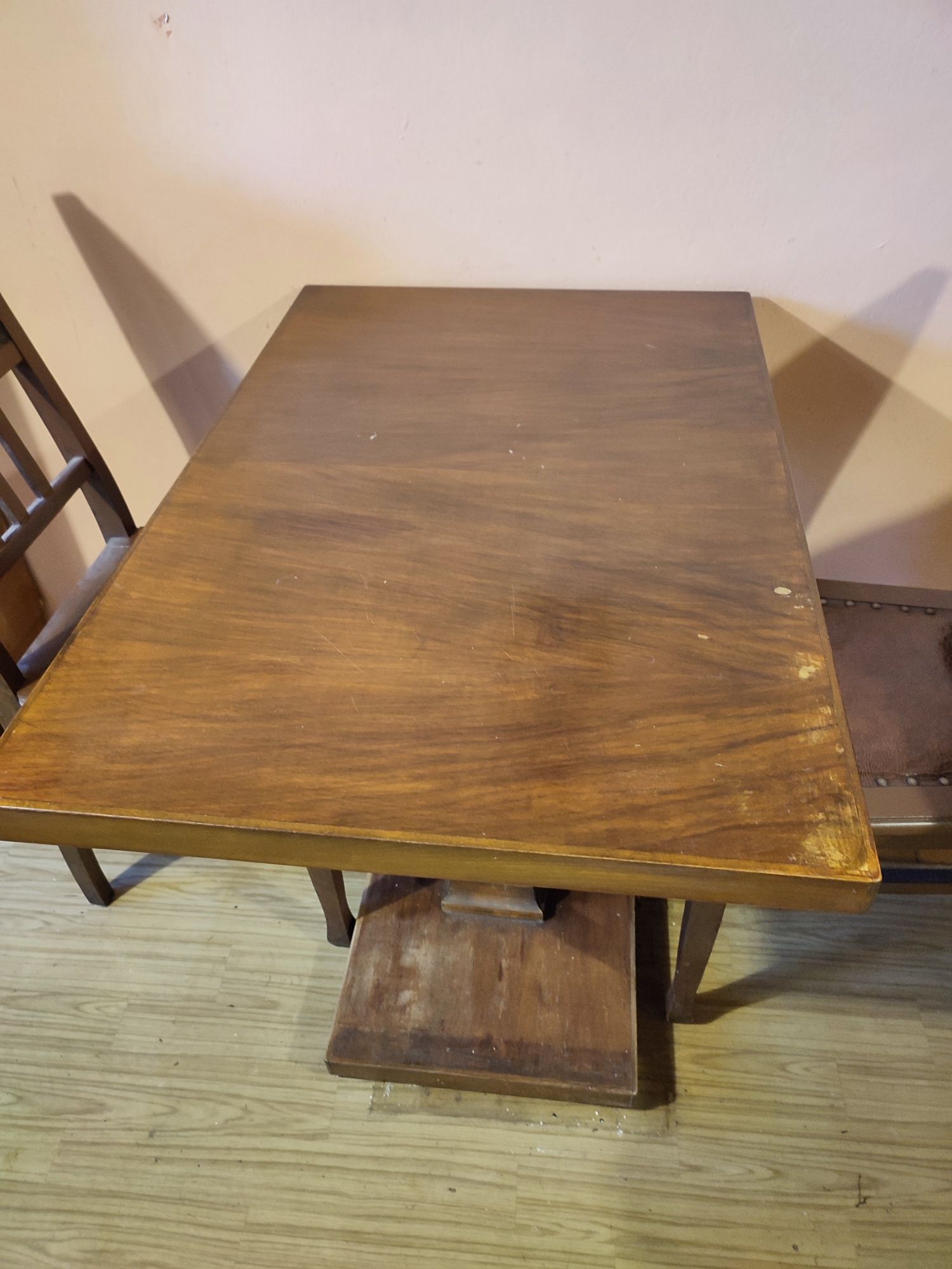 Stolik prostokątny Ława retro 90 x 60 cm i 2 krzesła
