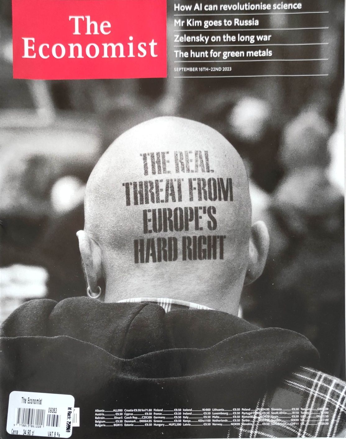 The Economist tygodnik 16-22.09/23 AI zrewolucjonizuje naukę Zielone M