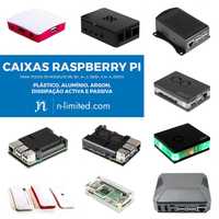 Caixas Raspberry Pi dissipador + ventoinha (1, 2, 3, 4, 5, Zero)