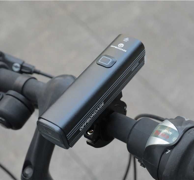 Lampka, latarka rowerowa z odcięciem OFFBONDAGE 1000 lumenów powerbank