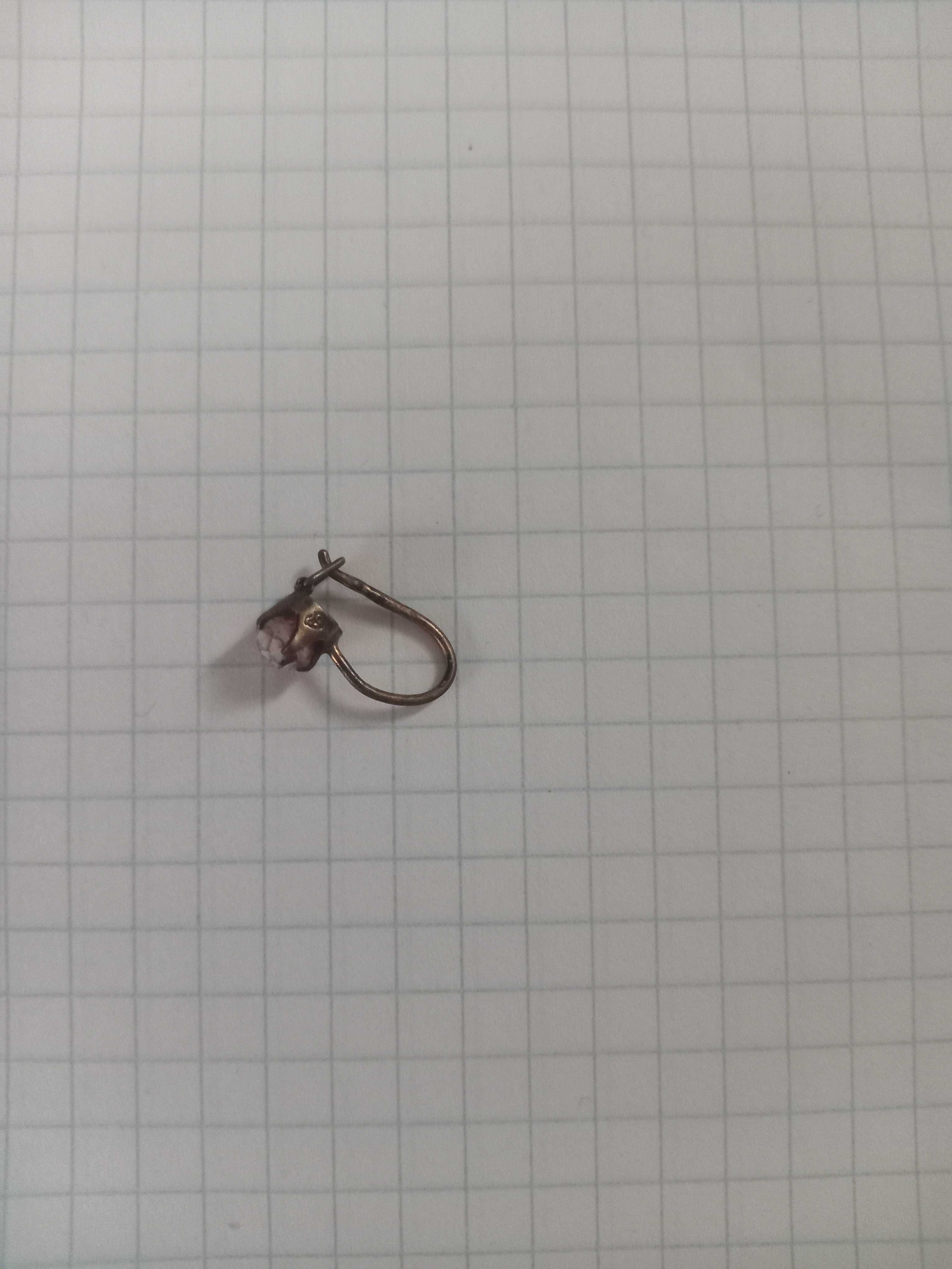 Сережка срібна (875). СРСР.