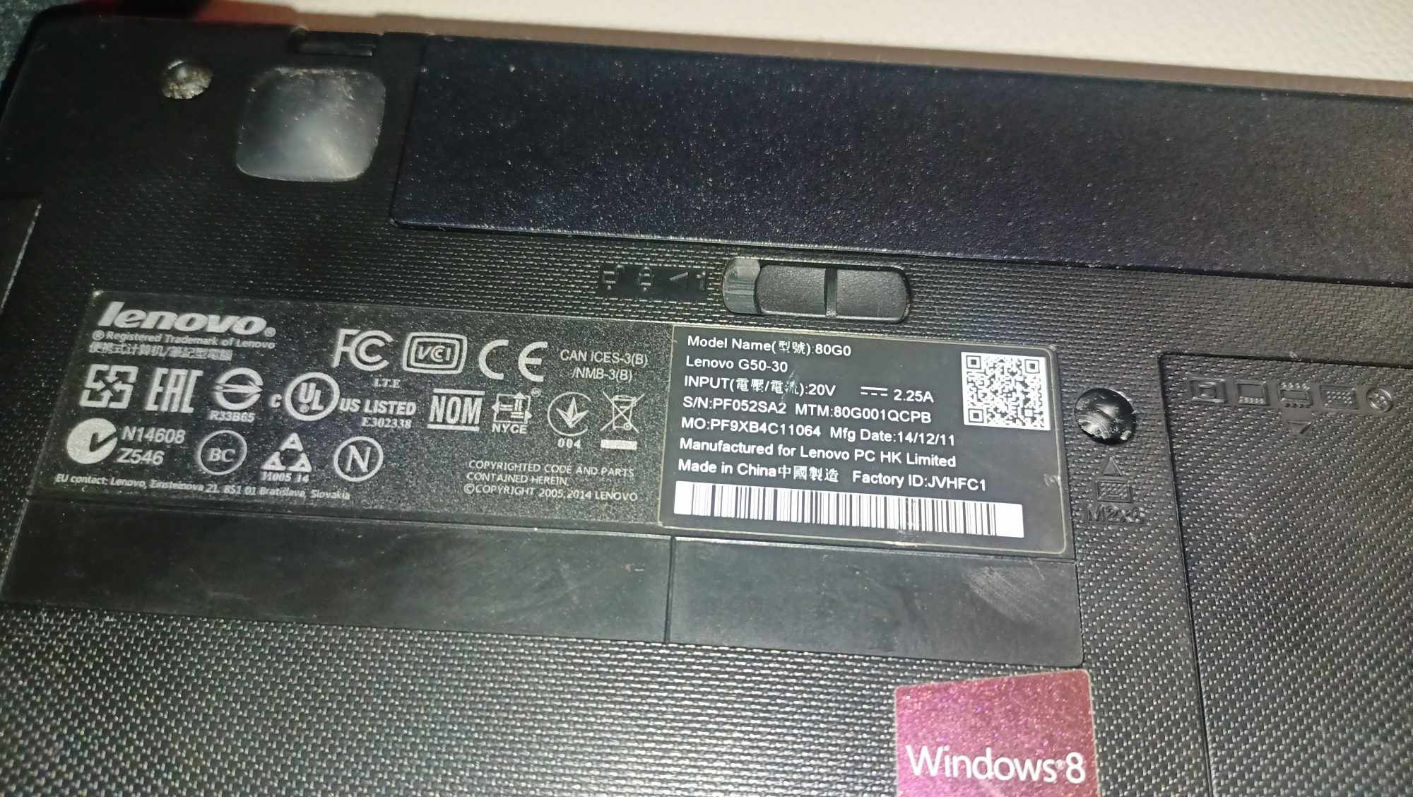 Laptop Lenovo G50