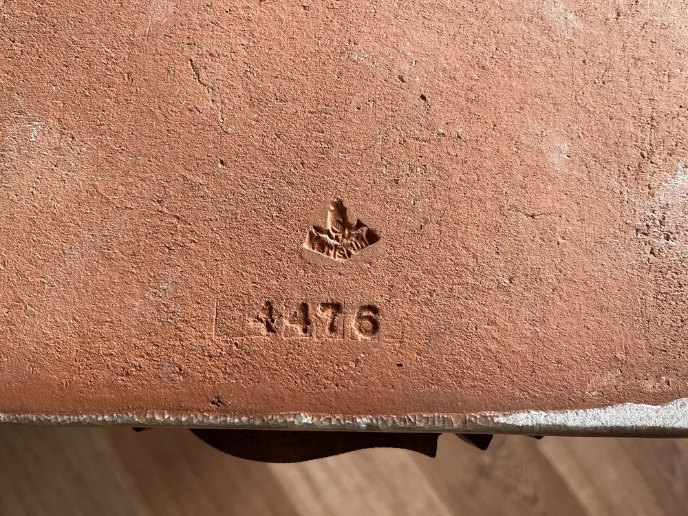 Płyta ścienna Karlsruher z majoliki ceramiczna König Konrad der Junge