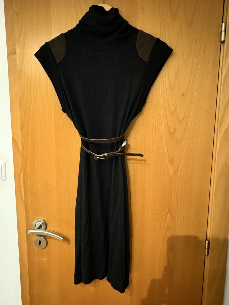 Vestido cinzento Massimo Dutti