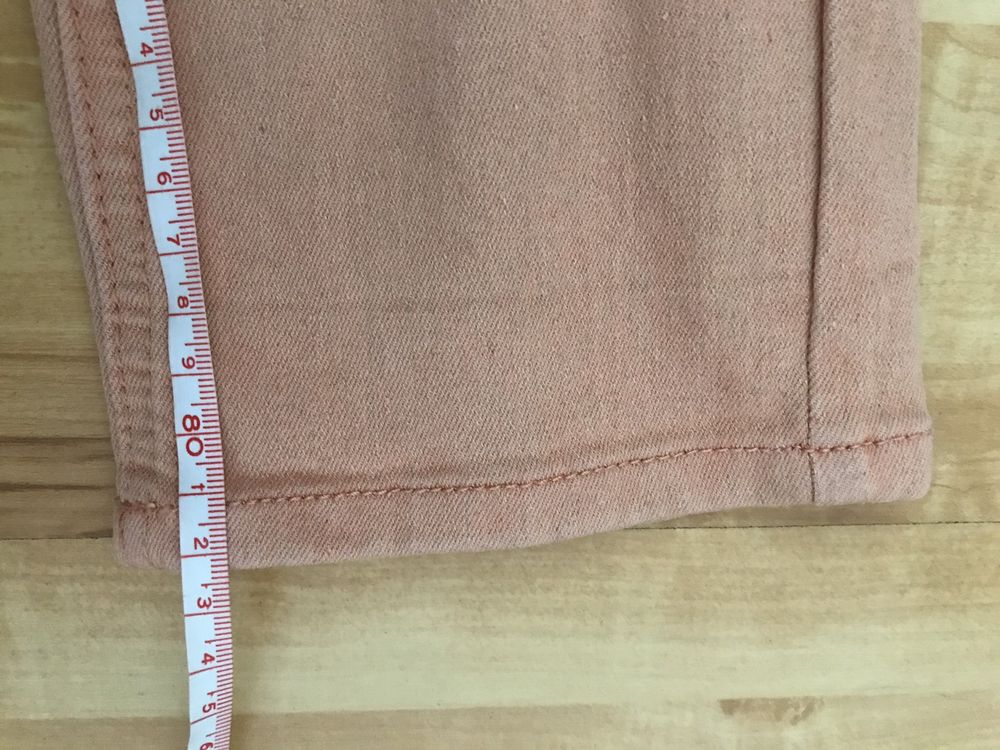 Mamalicious W 28 różowe łososiowe spodnie ciążowe jeansy dżinsy