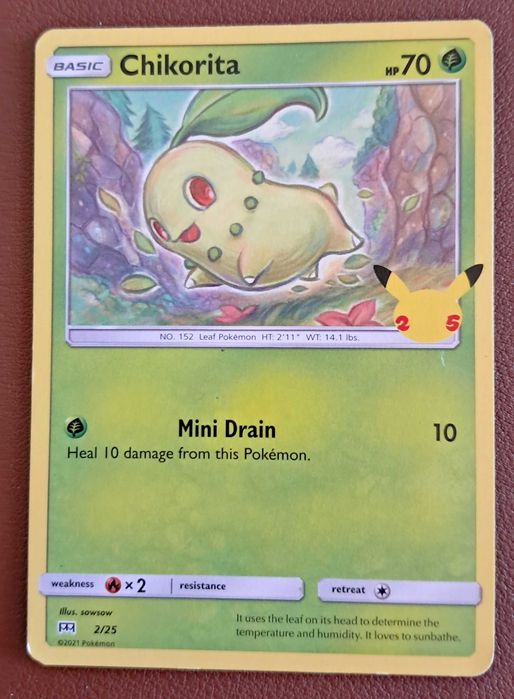 Carta Pokémon Chikorita