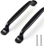 9x Uchwyt Meblowy Czarny Mat Aluminiowy 96 mm do Kuchni Łazienki Szafy