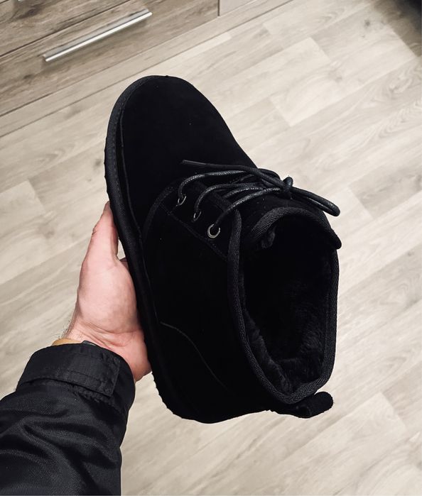 Угги Ugg ботинки зимние натуральный замш черные и приятно коричневые