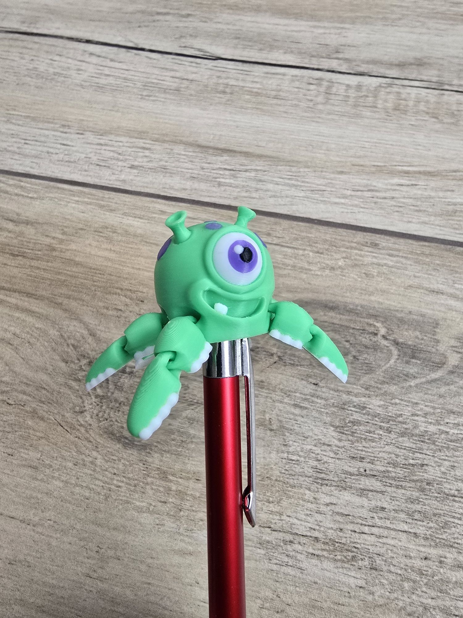 Breloczek Alien Squid Spinner 3d - Brelok Druk3d fidget Keychain