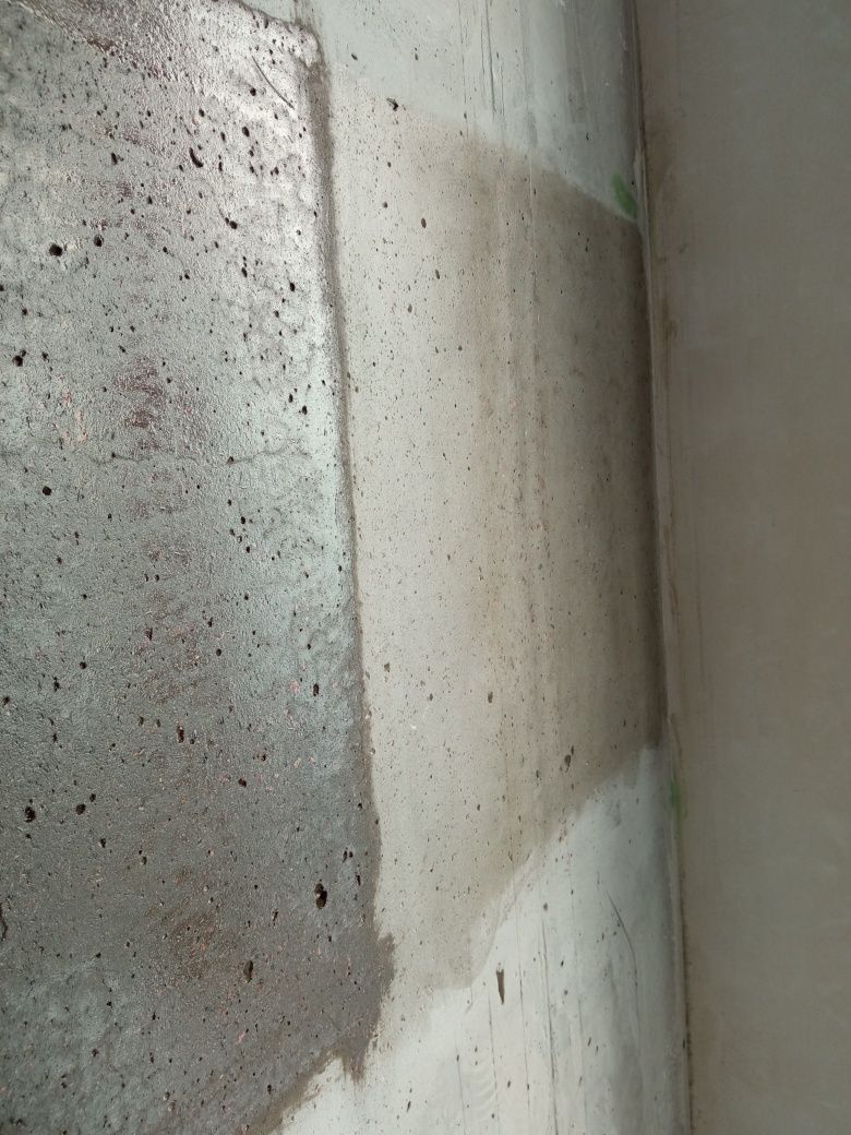 Шлифовка пропитка бетона  колон потолков loft  лофт
