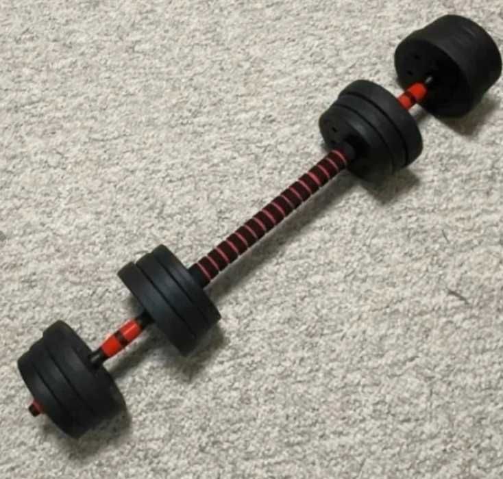 Hantle bitumiczne 20kg 2x10kg sztanga regulowane solidne