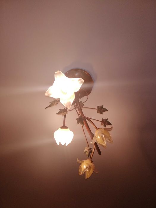Candeeiro de Teto motivo floral muito elegante por 40€