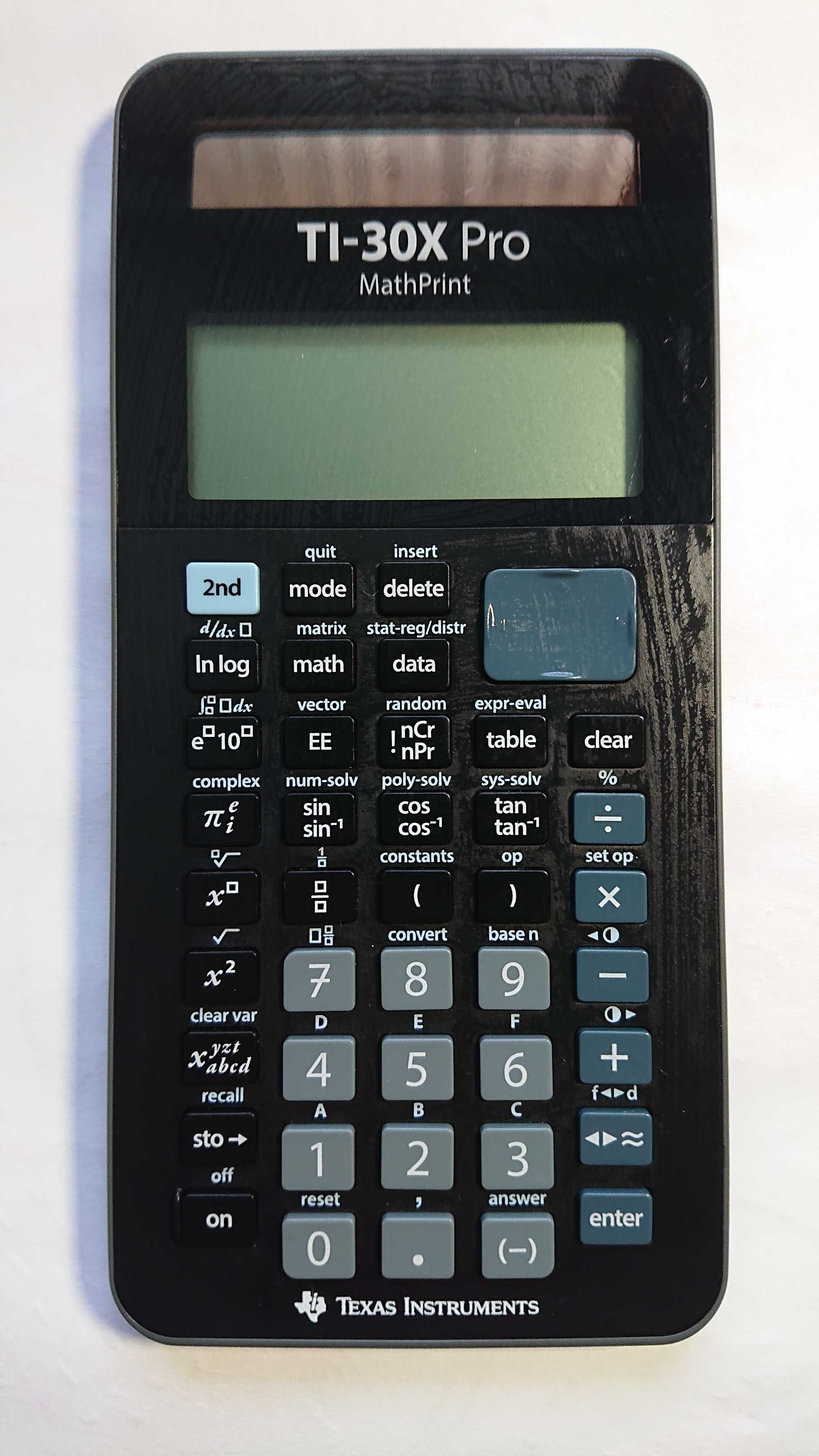 Науковий-Шкільний-Калькулятор  Texas Instruments TI 30X Pro MathPrint