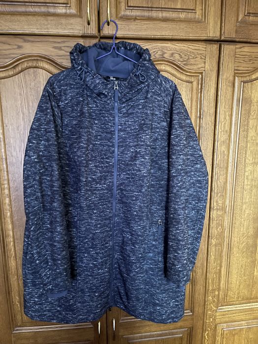 Куртка Ветровка на флисе Батал ПОГ 68 см