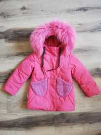 Зимова куртка пальто для дівчини 5 років  104-110 см