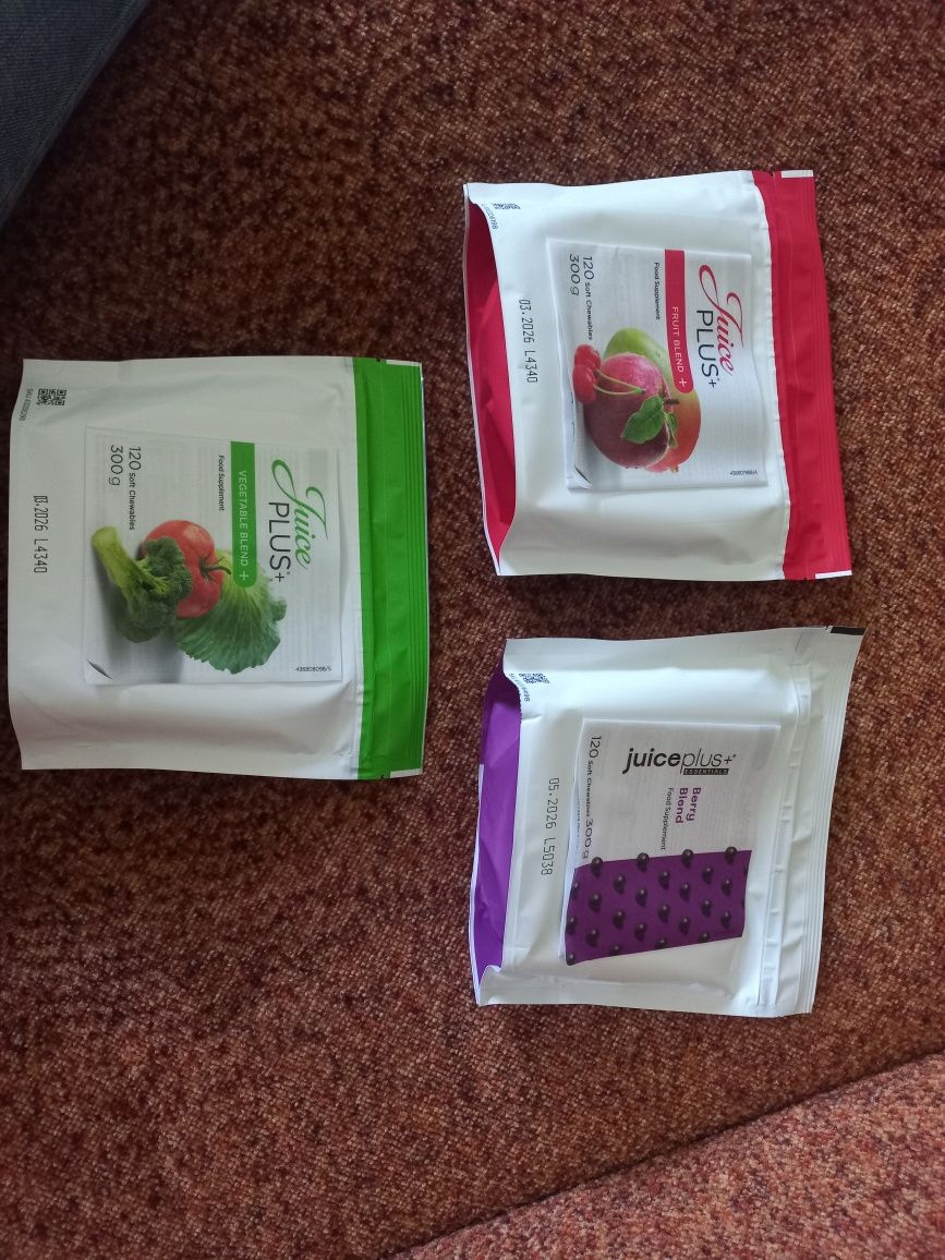 Żelki juice plus owocowe, warzywne, jagodowe