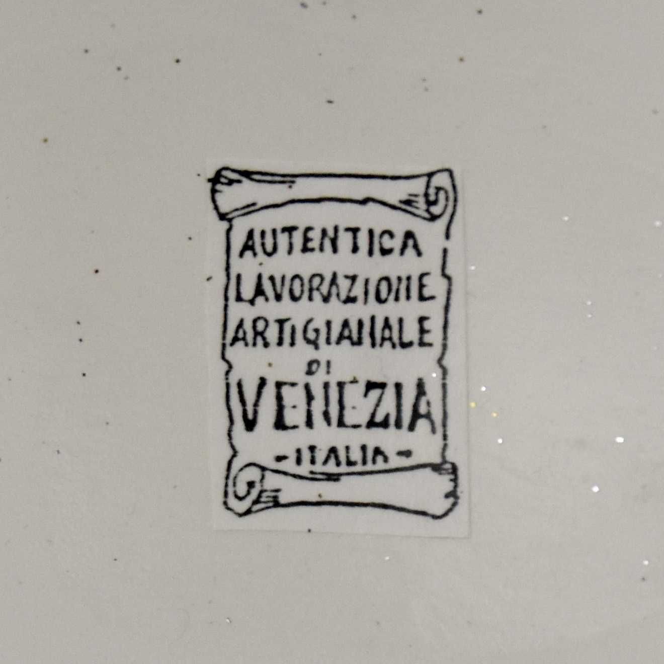 Máscara Veneziana em biscuit, com marca de autenticidade