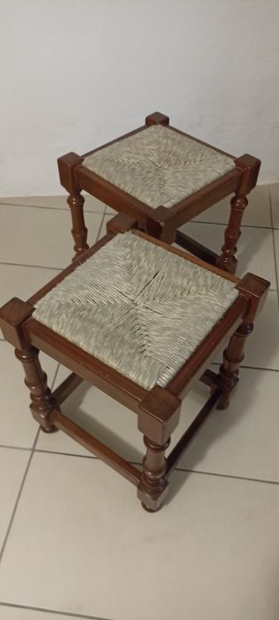 2 bancos madeira, preço conjunto