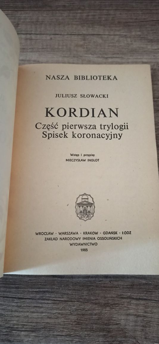 Książka "Kordian"