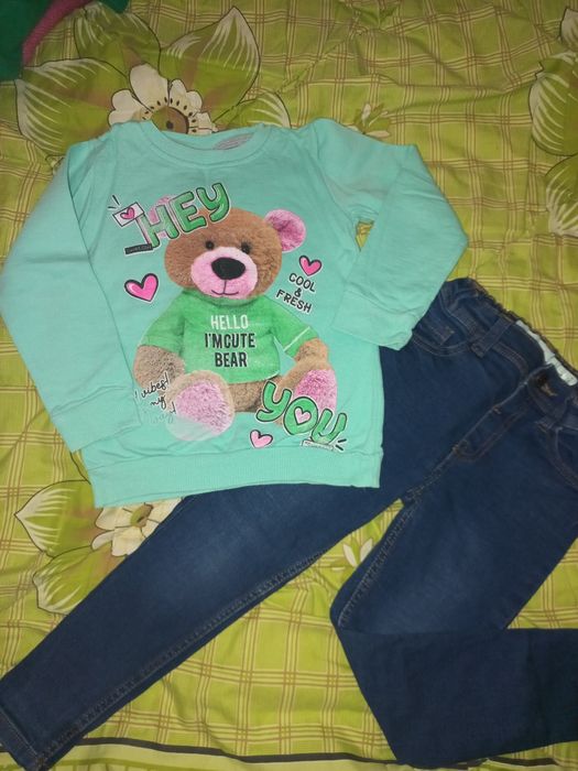 Світшот,платтячко 110р ,желетка,косуха 122р