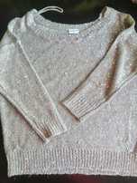 Sweter cekiny beżowy 36/38