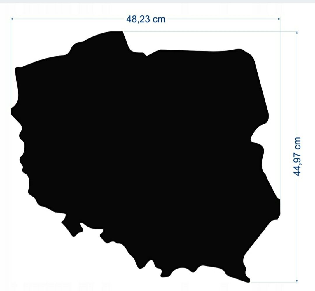 Tablica magnetyczna Mapa Polski