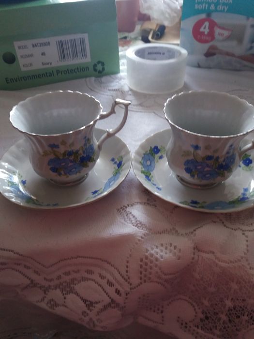 2 Filiżanki że spodkiami lata 40\50