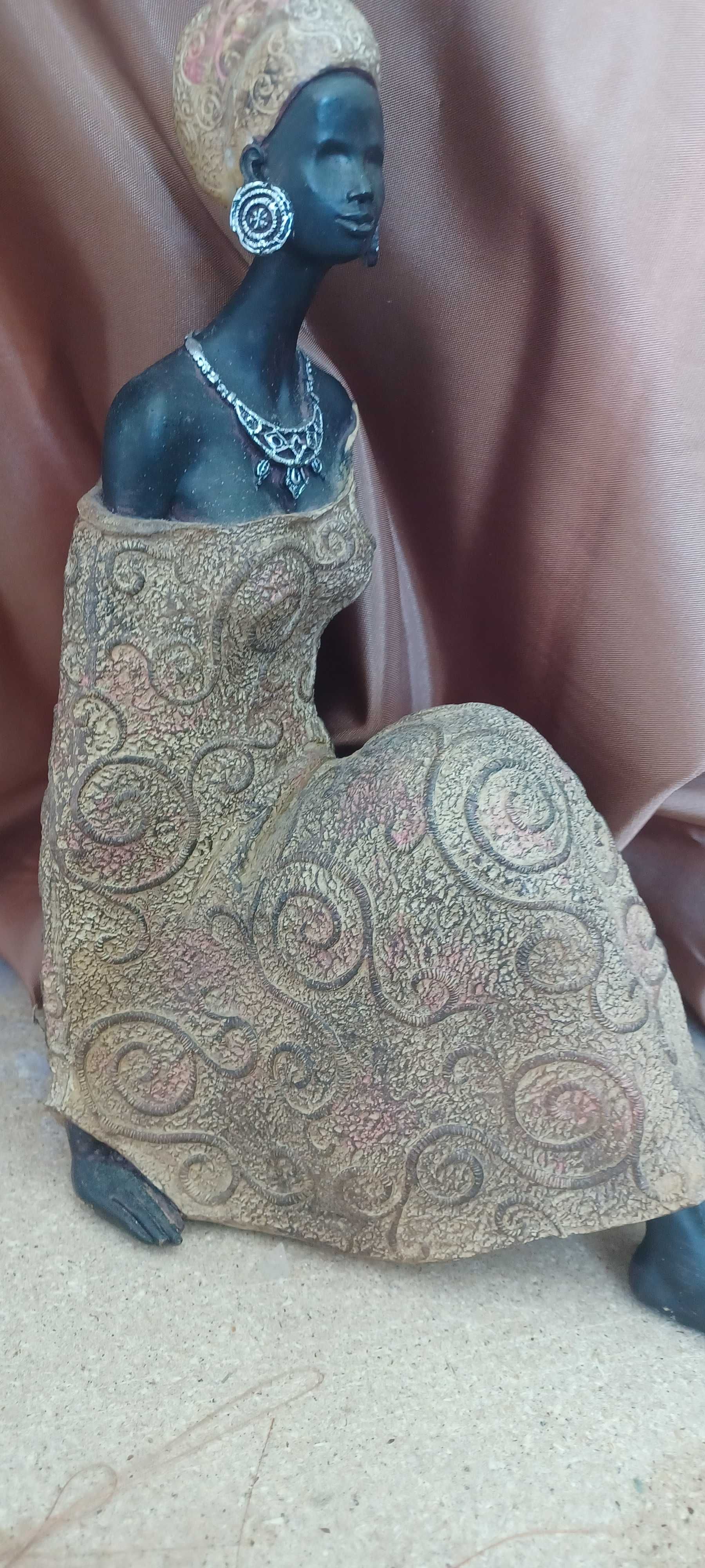 Estátua boneca africana decorativo