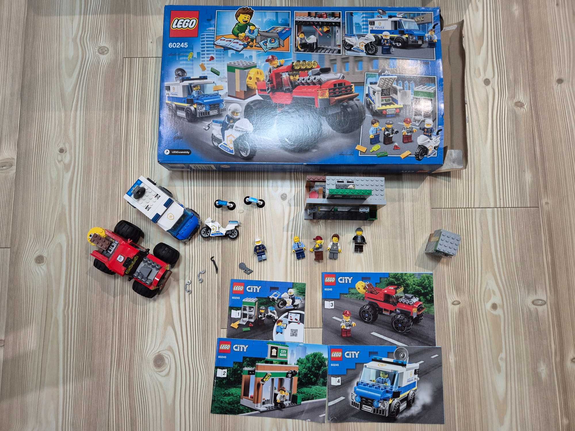 Klocki LEGO CITY 60245 Policja-napad na bank z użyciem monster trucka