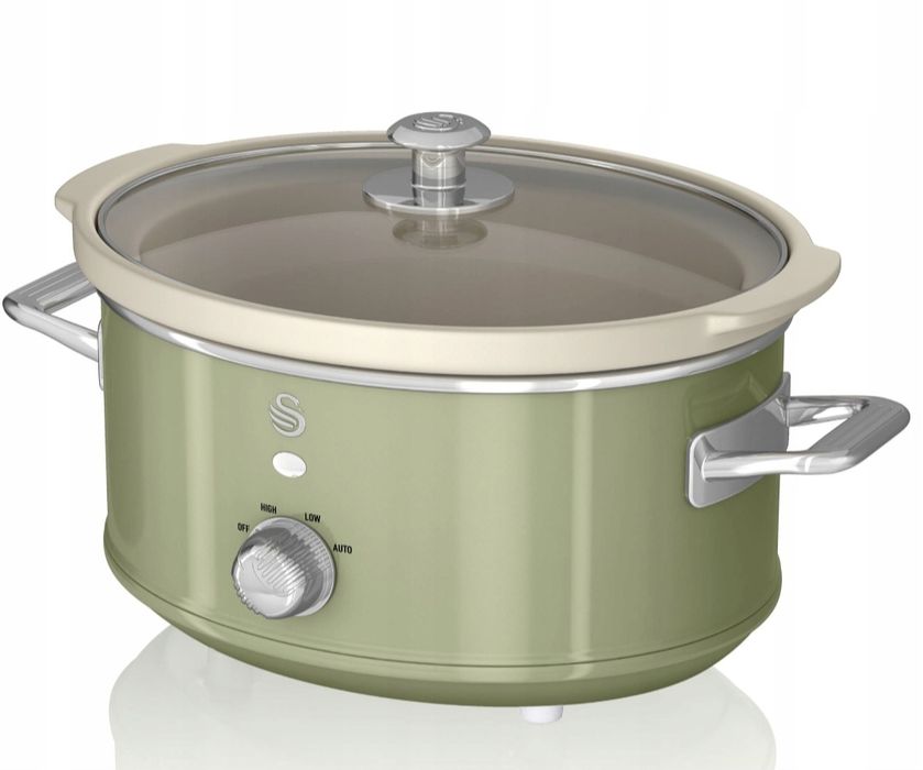 SWAN Retro Wolnowar 3,5L Zielony ceramiczny